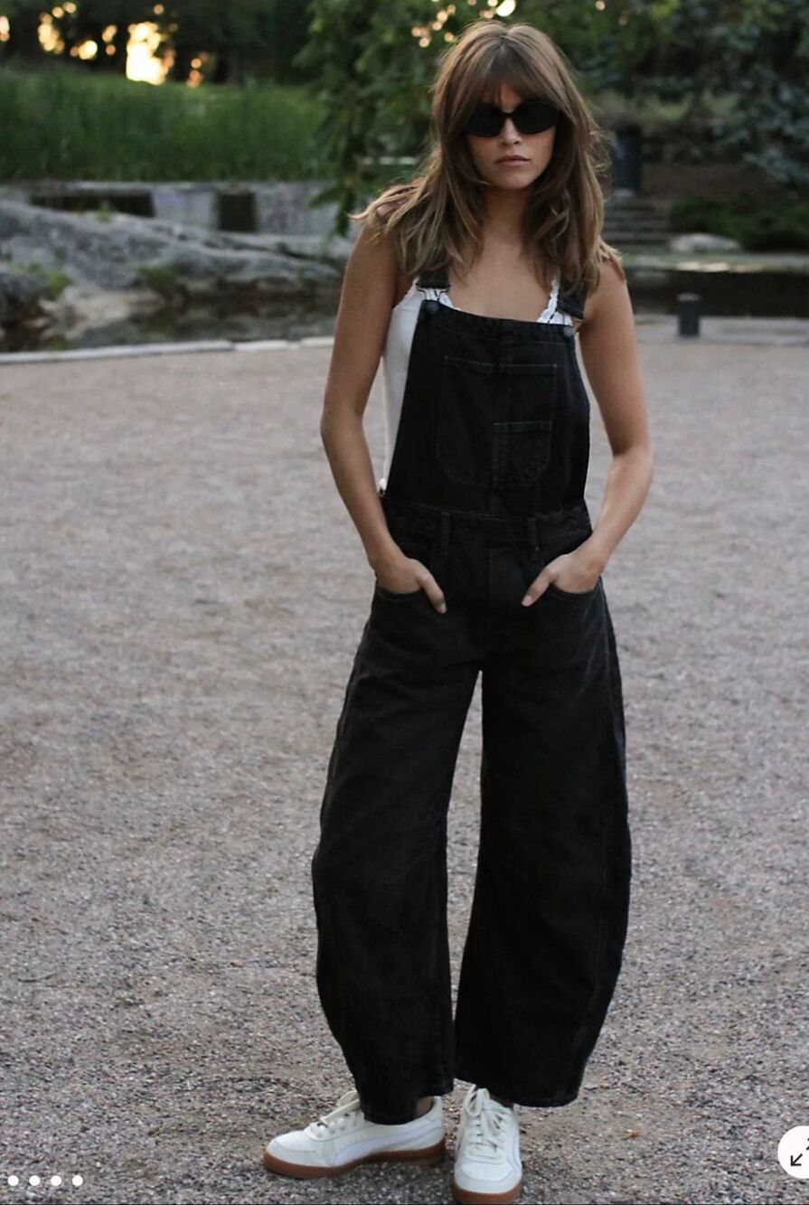 We The Free Good Luck Barrel Overalls Size XL